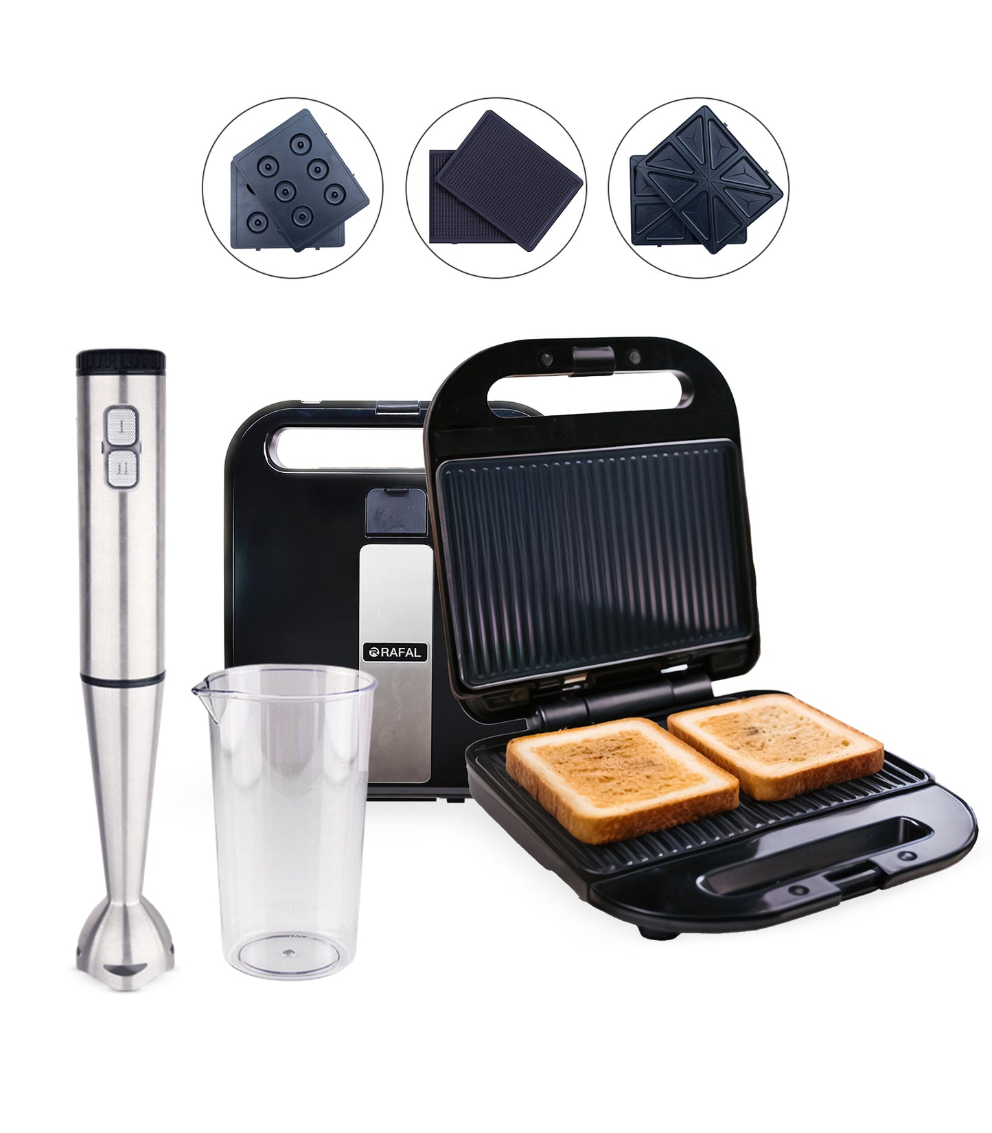 ساندوتش ميكر 2*1+ هاند بلندر