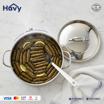 طقم حلل هافي استاليس ستيل